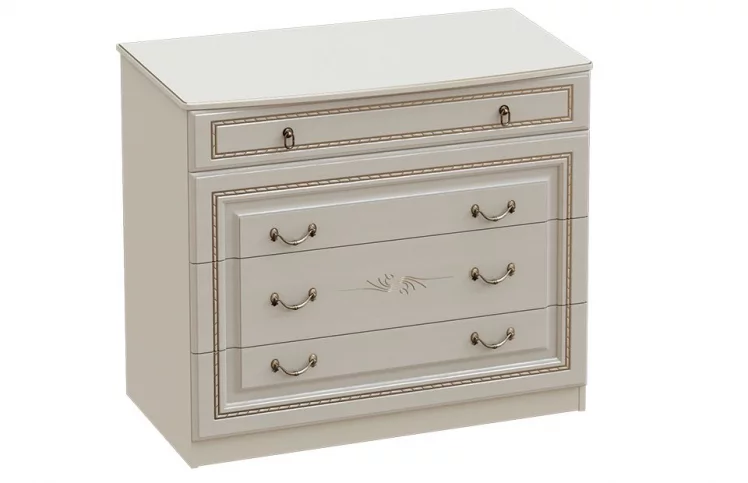 Комод Николь 03 Ваниль Ясень жемчужный_0