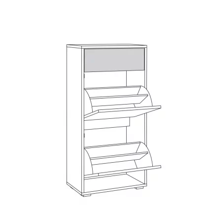 Комод Куба 13.114 Дуб сонома-белый премиум_2