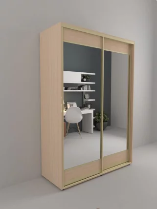 Шкаф-купе 2-х дверный Акцент-Лайт 3 1600х600 Дуб молочный_0