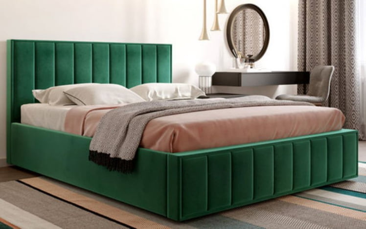 Кровать с ортопедическим основанием Вена 1600 Мора зеленый_1