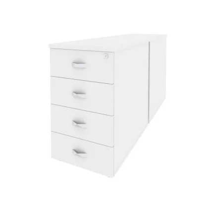 Тумба двойная приставная / опорная ONIX O.TPO-2.7 Белый Бриллиант_0