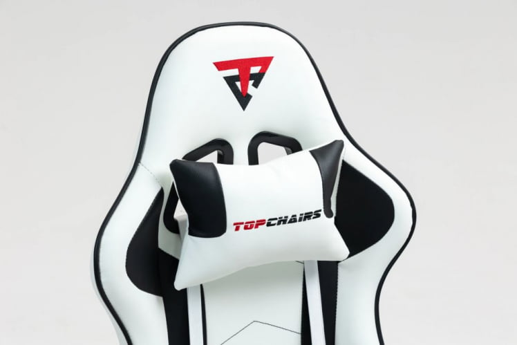 Кресло спортивное TopChairs Shadow бело-черный_2