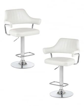 Стул барный DOBRIN CHARLY (белый крокодил) 2 шт_0