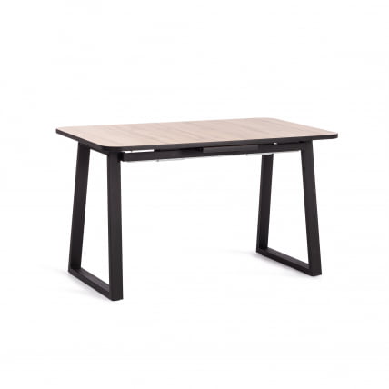 Стол MALTIDO ЛДСП/HPL/металл, 130 х 75+30 х 75 см, Агат серый/черный_6