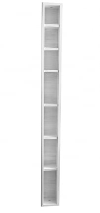 Поворотный шкаф в черном глянцевом стекле Иглу Шелф Беленый дуб_2