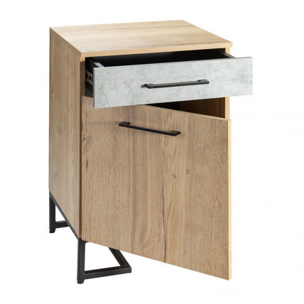 Тумба для обуви с ящиком Loft (ТОЯ) Дуб натур/Бетон_2