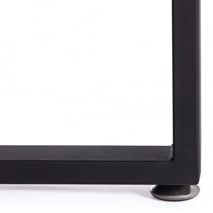 Комплект (стол, 4 стула) QUADRON (mod. PT14) Стол: МДФ/металл, стул: металл/велюр, 100х100х73 см, 69х56х71 см, Blue (синий) HLR62/черный_13