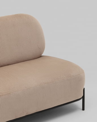 Диван Стоун велюр рельефный бежевый_4