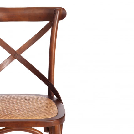 Стул CROSS (mod.CB2001) дерево береза, 49.5*53.5*87, Темный Орех (№5)_5