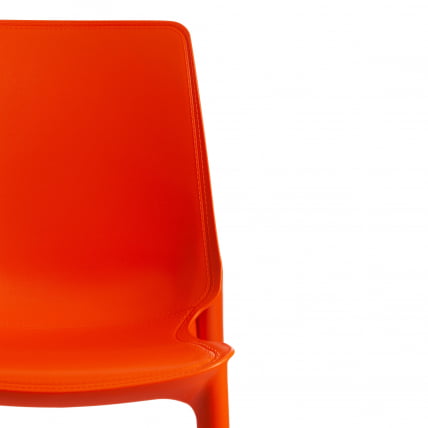 Стул GENIUS (mod 75) металл/пластик, 46x56x84cм, оранжевый/черные ножки_5