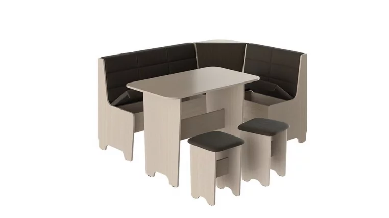 Кухонный уголок Техас Исп.2 Дуб Белфорт/Кашемир коричневый_1