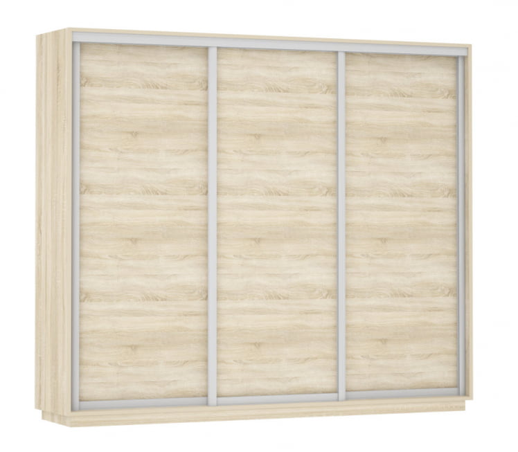 Шкаф-купе трехдверный Экспресс Трио Элемент 2400х2200h Дуб сонома_0
