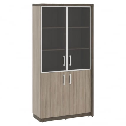 Шкаф комбинированный правый WOOD&STONE СФ-534894 Бетон Чикаго темный Дрифтвуд_0