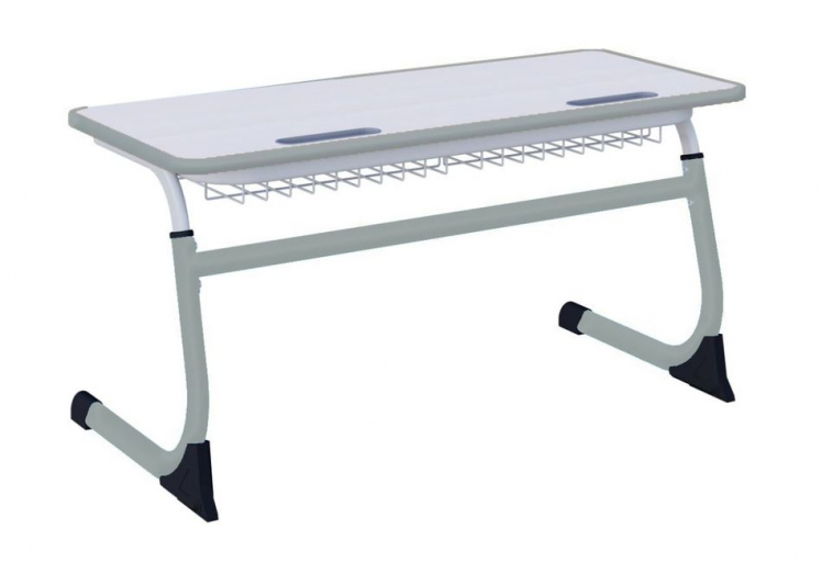 Парта двухместная регулируемая по высоте СМАРТЙ (рост 5-7) Серый/Серый / SMARTY_0