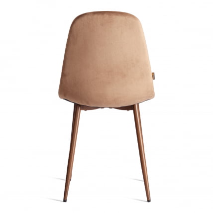 Стул BREEZE (mod. JSC-58) Велюр/металл , 44 х 53 х 86 см, Dark brown (темно-коричневый) HLR11/ орех_3