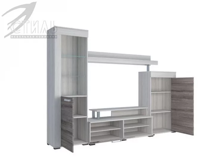 Гостиная Соло 9А Ясень шимо светлый - Ясень шимо темный_0