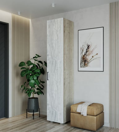 Пенал с полками Пайн ПП 2 Дуб Ривьера Бетон Пайн_0