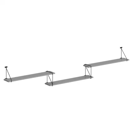 Полка навесная COFFEE SH3-ROD/BAR Серый_0