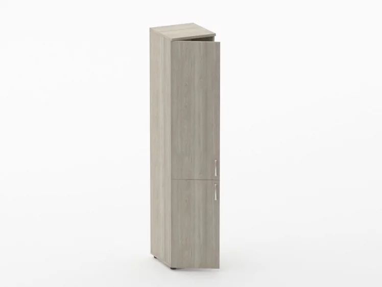 Шкаф высокий закрытый Glassy 6.19.13Л Дуб сантана светлый_1