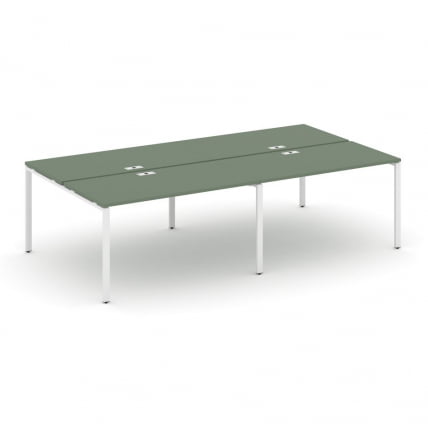 Рабочая станция двухсторонняя на 4 места CONCEPT CN.DRS-005 Кобо Белый_0