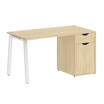 Стол письменный HOME OFFICE VR.SP-3-138.1.A Акация Лорка/Белый металл_0