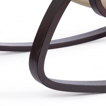 Кресло-качалка mod. AX3005 mod. AX3005 дерево береза, ткань: полиэстер/хлопок, 61х94,5х104 см, дерево: венге #9, ткань бежевая 1501-4_9