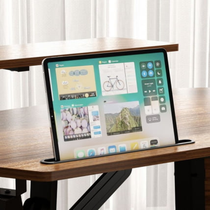 Стол для компьютера с подставкой под клавиатуру EUREKA ERK-AED-E70WN_7