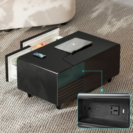 Умный кофейный столик с холодильником EUREKA TB90, Black_8