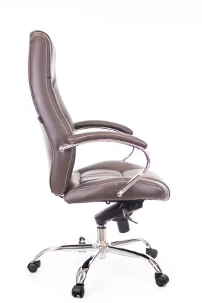 Кресло руководителя Kron M экокожа Коричневый_1