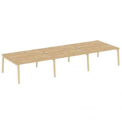 Рабочая станция Оникс Вуд ОВ.Д.РС-6.4.8 Тиквуд Светлый/Дуб Светлый/Металл Белый 4740*1635*750 / OW.D.RS-6.4.8_0