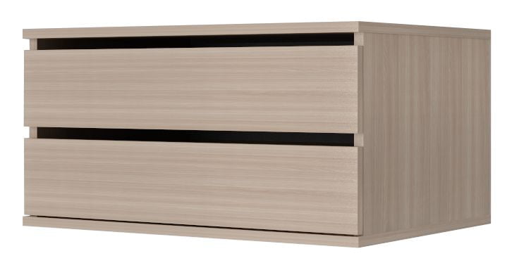 Тумба с 2 ящиками Хит-Т-14 Ясень шимо темный_0