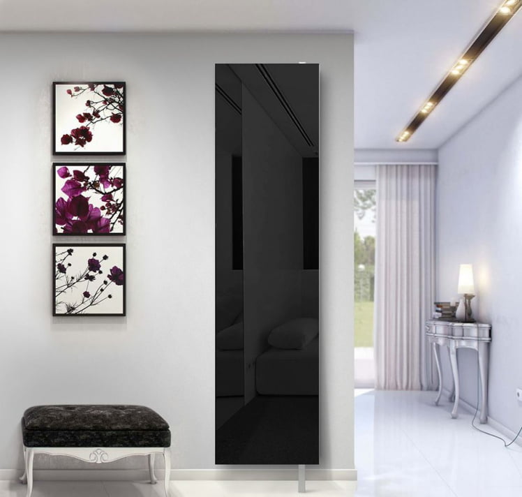 Поворотный шкаф в черном глянцевом стекле Драйв Шелф (правый) Венге_3