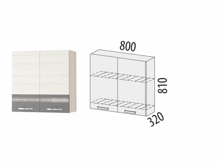Шкаф-сушка Графит 74.02 Сосна Астрид /Ваниль/Графит_1