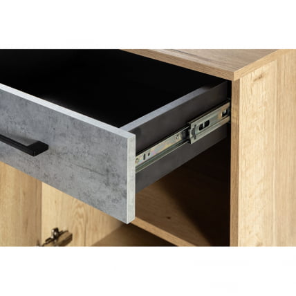 Тумба для обуви с ящиком Loft (ТОЯ) Дуб натур/Бетон_4
