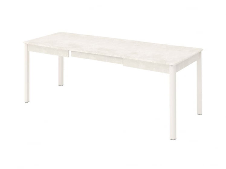 Обеденный стол Орфей 45 Бетон Крем-Белый Шпон_1