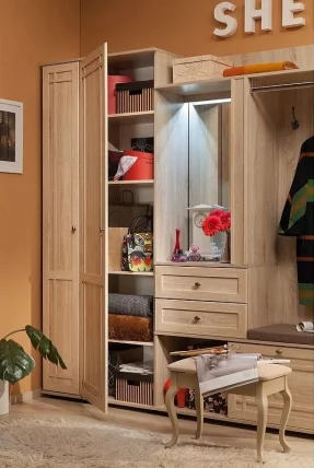 Фасад шкафа для обуви Sherlock 73 левый Дуб Сонома_3