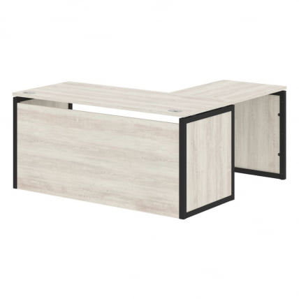 Стол письменный угловой левый XTEN-QP XQPCT 1615H L Сосна Эдмонт Антрацит_0