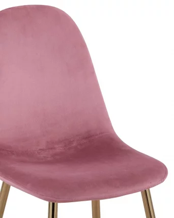 Стул Валенсия велюр золотые ножки Пыльно-розовый_6