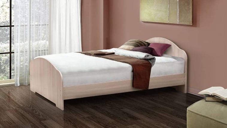 Кровать на уголках №1 1800*2000 Дуб млечный_0