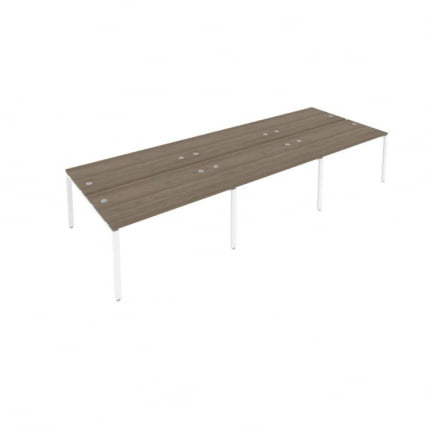 Рабочая станция на 6 раб.места Metal System Б.СМ-6.3 Вяз/Белый_0