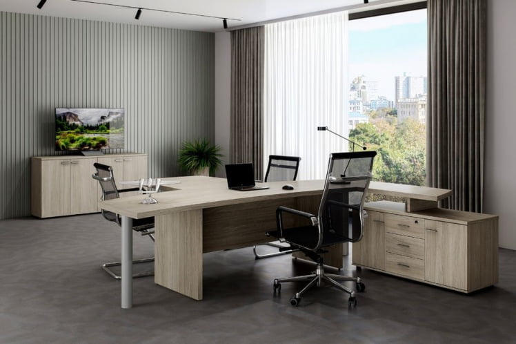 Кабинет руководителя Wing №1 Дуб светлый_2