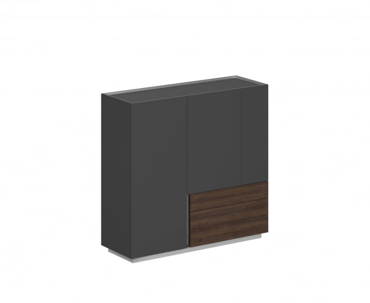 Шкаф Oliver OL-20-17.OS.OS.DT.R Оникс серый-дуб табак_0