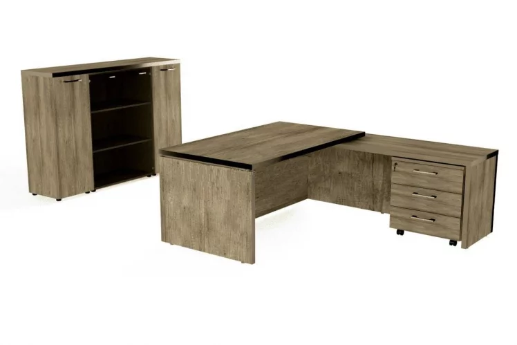 Набор мебели для руководителя (3 предмета) TORR (Дуб Каньон)_0