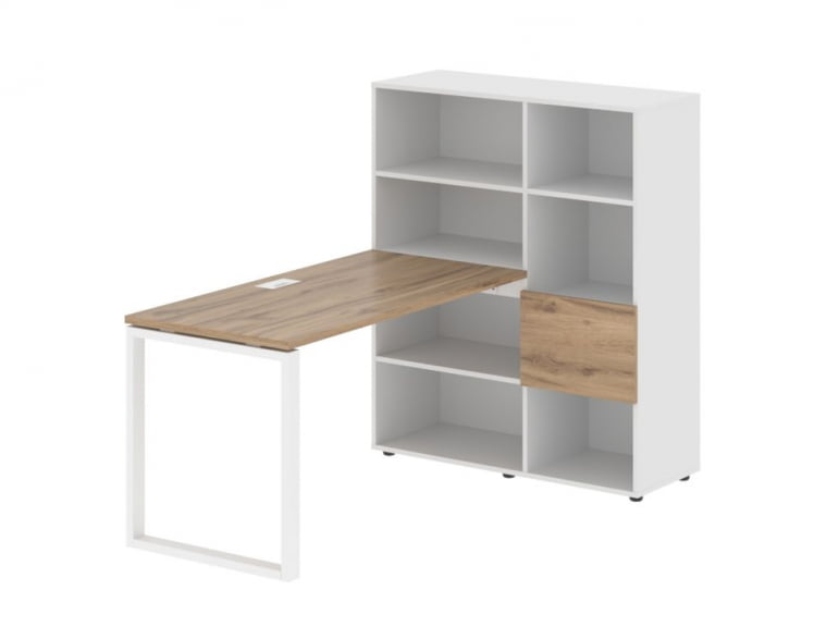 Рабочая станция EDIS EQRST 1113 Дуб Денвер светлый Белый Белый_0