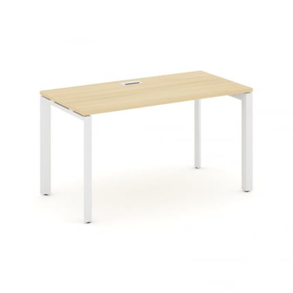 Стол письменный Стайл Проджект СН-59П.СП-005 Акация Лорка/Металл Белый/Белый Заглушка 1780*600*750 / SN-59P.SP-005_0