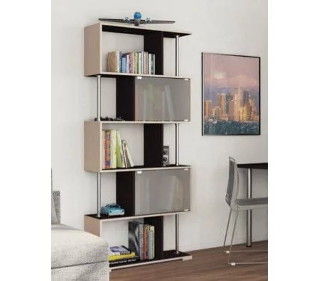 Стеллаж Style-4 Ясень шимо темный-ясень шимо светлый_0