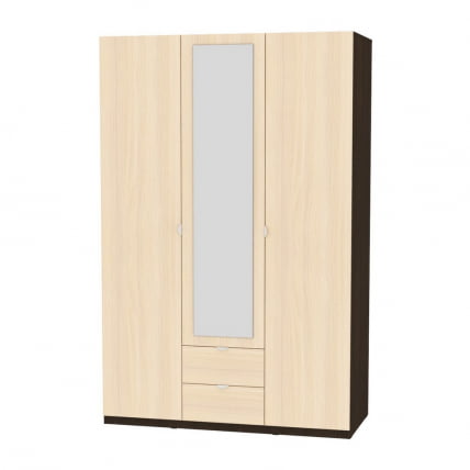 Шкаф распашный R-198х135х60-2-TR-M(Венге-ДМ)_0