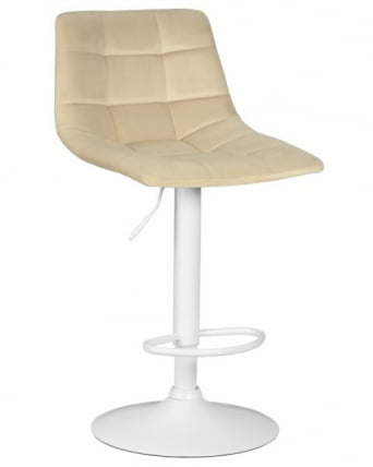 Стул барный DOBRIN TAILOR WHITE (бежевый велюр (MJ9-10)) 2 шт_1
