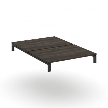 Двойной стол надставка на две опорные тумбы CONCEPT CN.DSN-005 Дуб Мали Черный_0