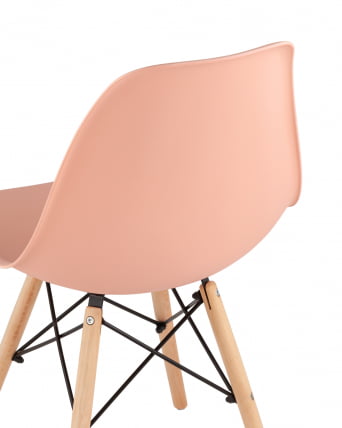Стул Eames Style DSW персиковый (разборный каркас)_6